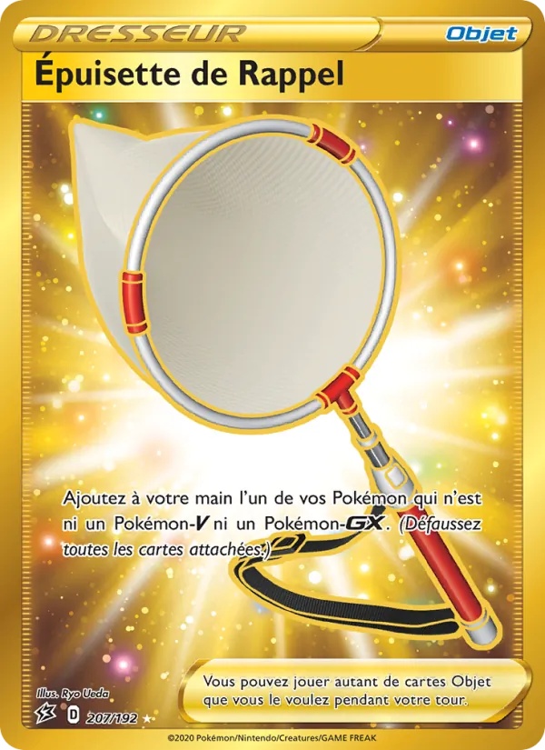 Épuisette de Rappel 207/192 - Clash des Rebelles - Holo Or - Pokémon JCC