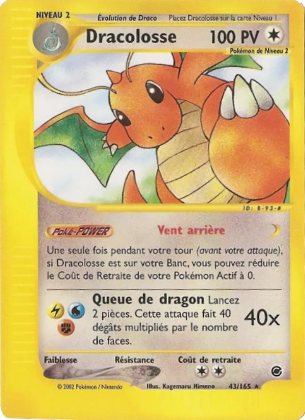Dracolosse 43/165 - Expedition - Pokémon JCC