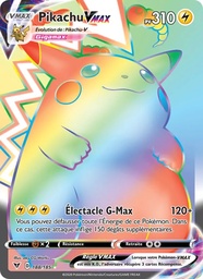Pikachu VMAX 188/185 - Voltage Éclatant - Holo Rainbow - Pokémon JCC