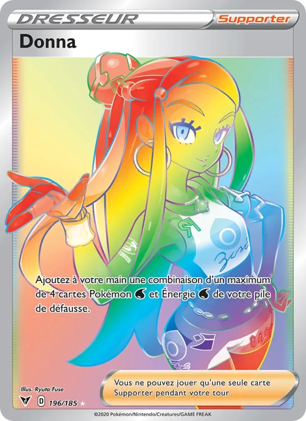Donna 196/185 - Voltage Éclatant - Holo Rainbow - Pokémon JCC