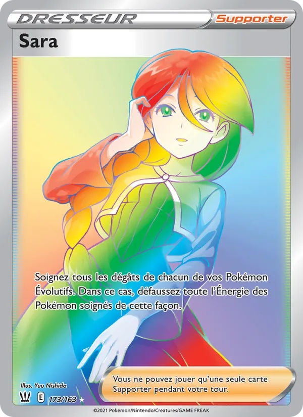 Sara 173/163 - Styles de combat - Holo Rainbow - Pokémon JCC