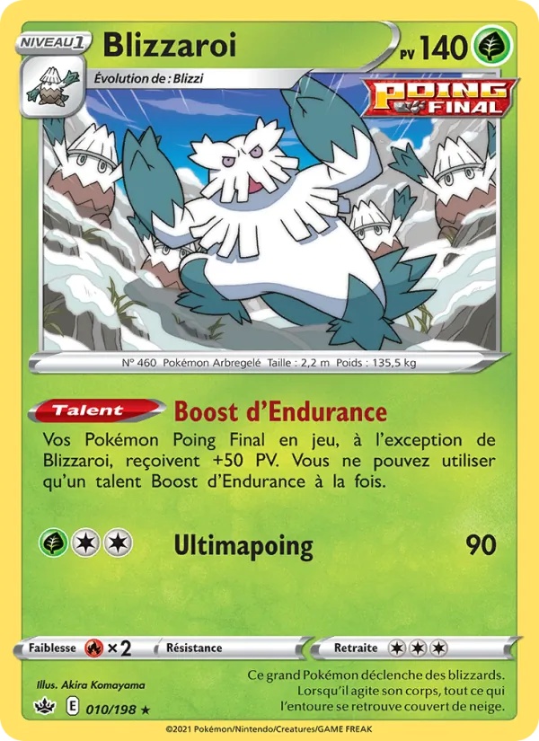 Blizzaroi 10/198 - Règne de Glace - snowflake - Pokémon JCC