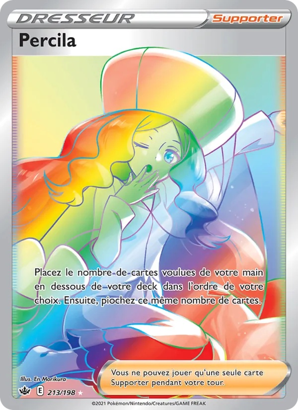 Percila 213/198 - Règne de Glace - Holo Rainbow - Pokémon JCC