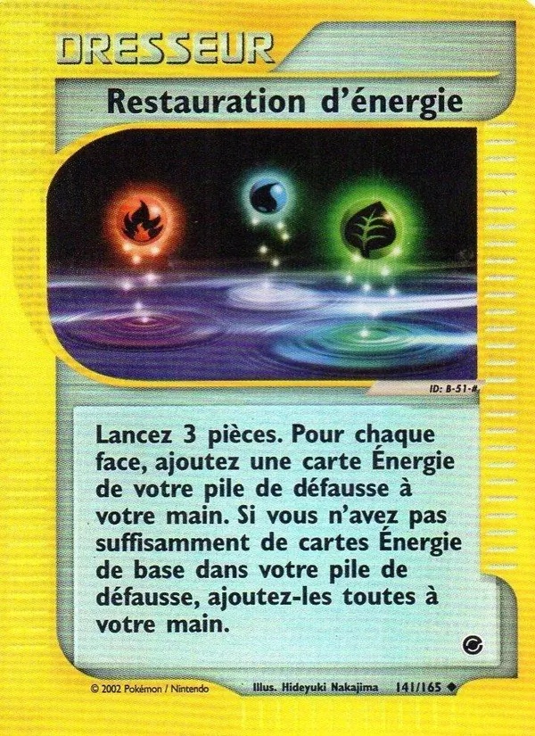 Restauration d'énergie 141/165 - Expedition - Pokémon JCC