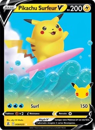 Pikachu Surfeur V 8/25 Holo 25e Anniversaire