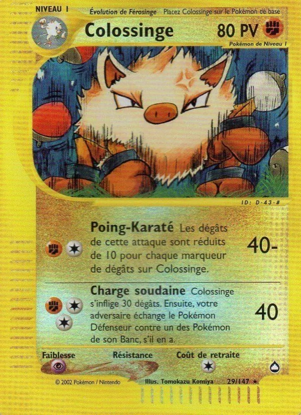 Colossinge 29/147 - Aquapolis - Pokémon JCC