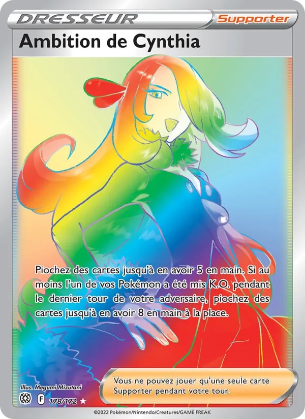 Ambition de Cynthia 178/172 - Stars Étincelantes - Holo - Pokémon JCC