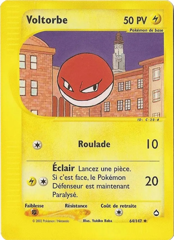 Voltorbe 64/147 - Aquapolis - Pokémon JCC