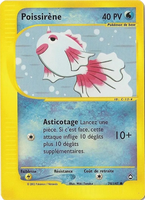 Poissirène 78/147 - Aquapolis - Pokémon JCC