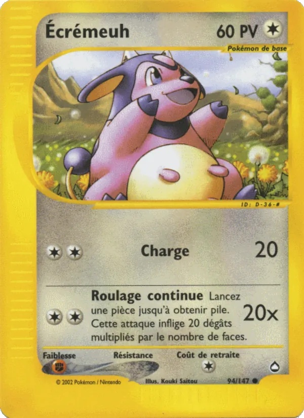 Écrémeuh 94/147 - Aquapolis - Pokémon JCC