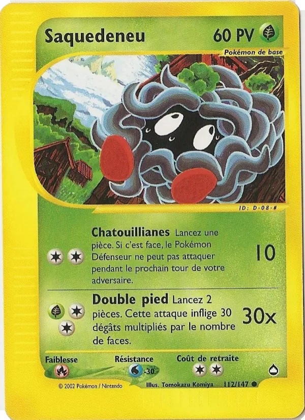 Saquedeneu 112/147 - Aquapolis - Pokémon JCC