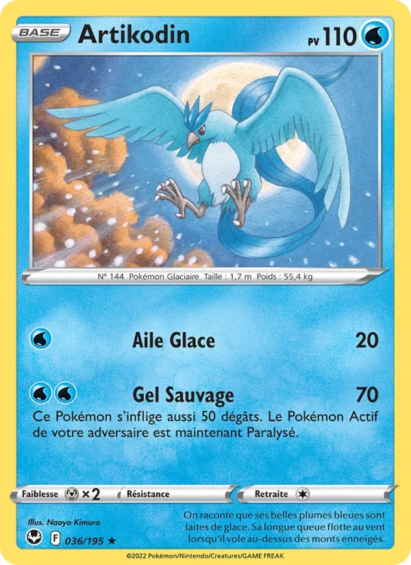 Artikodin 036/195 - Tempête Argentée - Holo Cosmos - Pokémon JCC