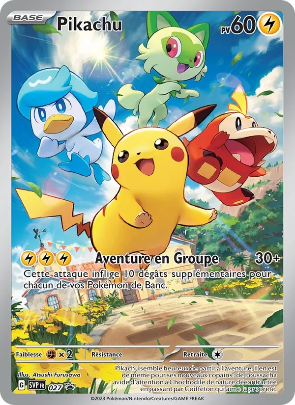 Pikachu 027/225 - SVP Black Star Promos - Holo Pokémon Center - Pokémon JCC