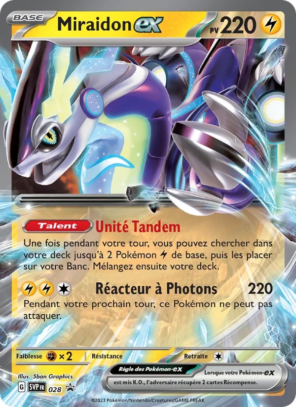 Miraidon-ex 028/225 - SVP Black Star Promos - Holo - Pokémon JCC
