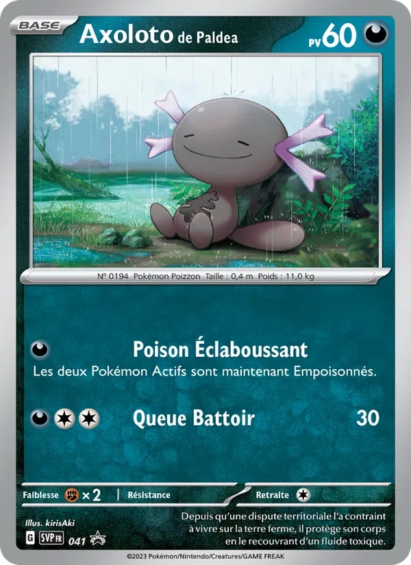 Axoloto de Paldea 041/225 - SVP Black Star Promos - Holo - Pokémon JCC