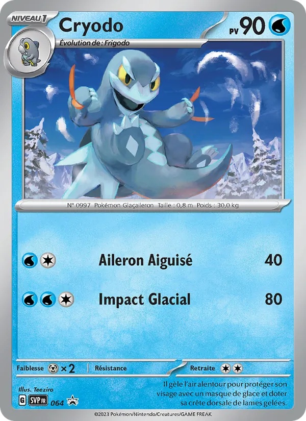 Cryodo 064/225 - SVP Black Star Promos - Holo - Pokémon JCC