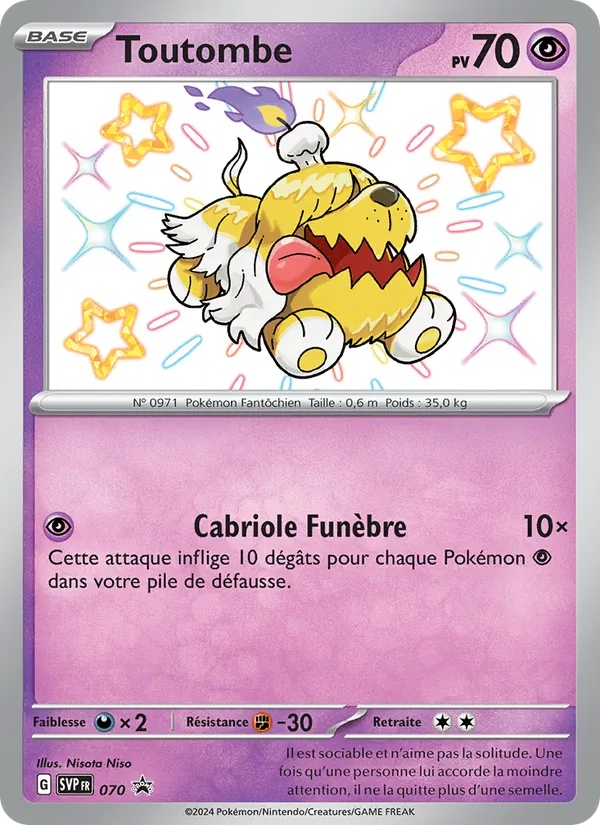 Toutombe 070/225 - SVP Black Star Promos - Holo - Pokémon JCC