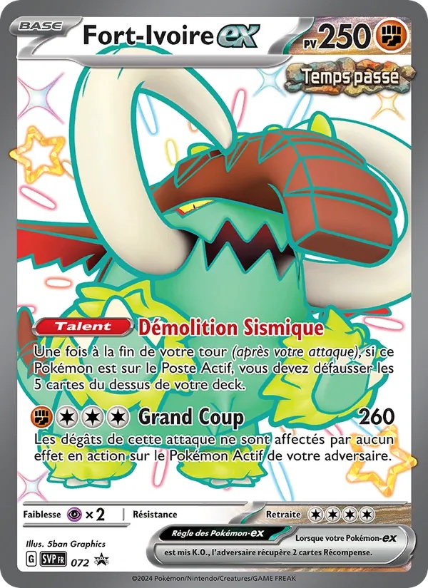 Fort-Ivoire-ex 072/225 - SVP Black Star Promos - Holo Logo de la série - Pokémon JCC