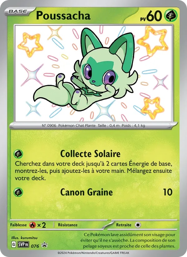 Poussacha 076/225 - SVP Black Star Promos - Holo - Pokémon JCC