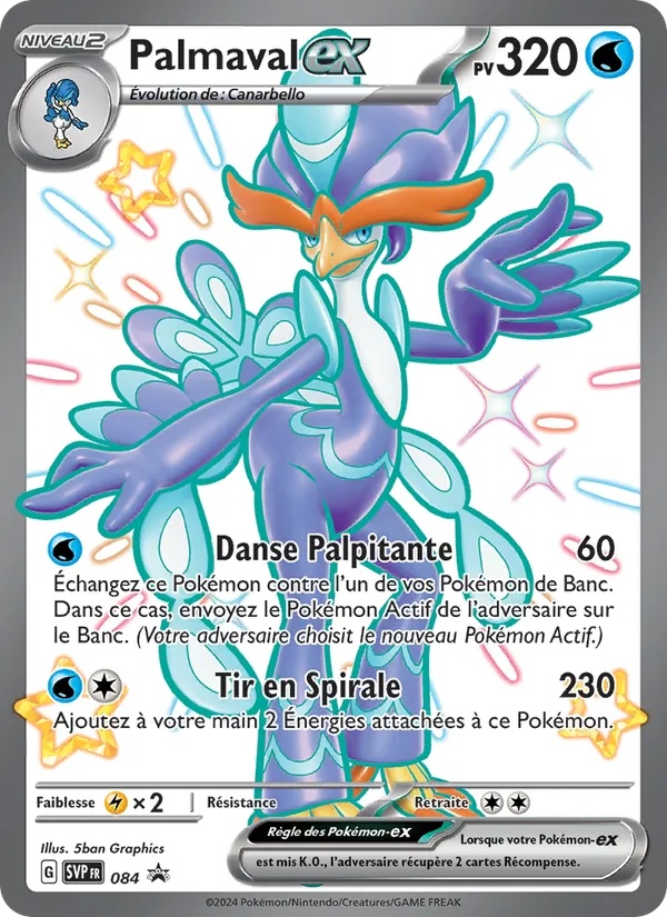 Palmaval-ex 084/225 - SVP Black Star Promos - Holo - Pokémon JCC