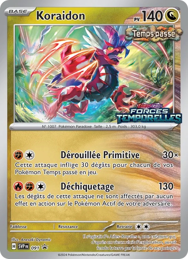 Koraidon 091/225 - SVP Black Star Promos - Holo Logo de la série - Pokémon JCC