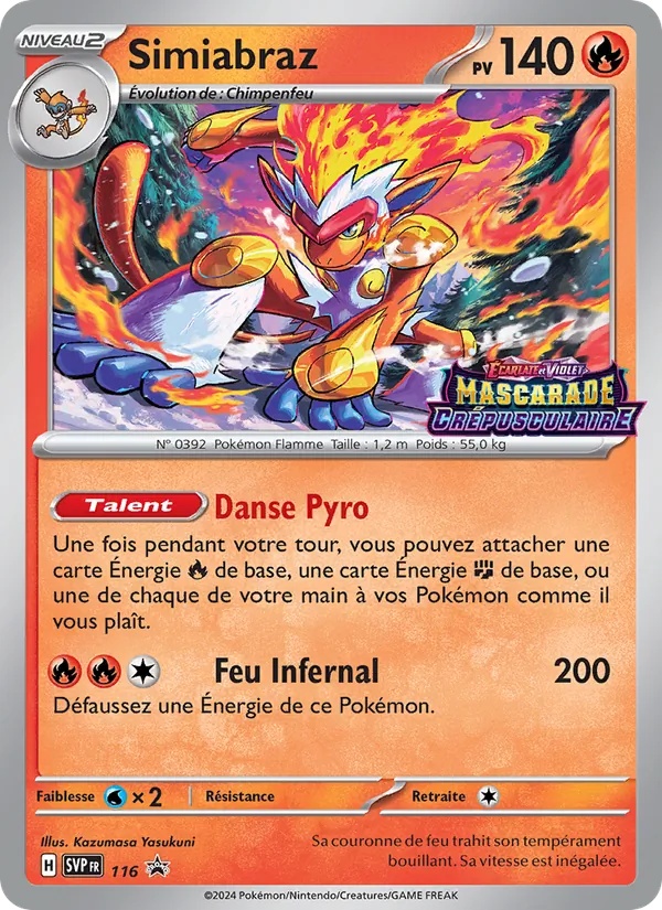 Simiabraz 116/225 - SVP Black Star Promos - Holo Logo de la série - Pokémon JCC