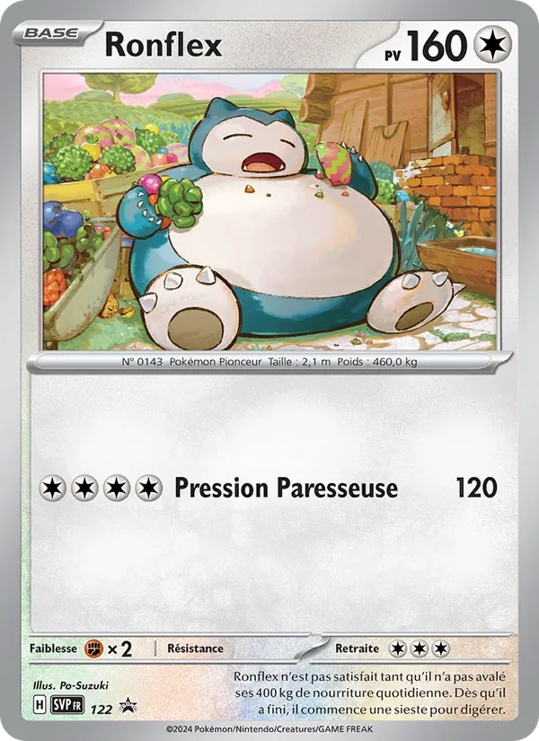 Ronflex 122/225 - SVP Black Star Promos - Holo Cosmos - Pokémon JCC