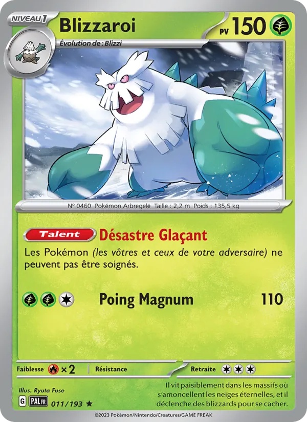 Blizzaroi 011/193 - Évolutions à Paldea - Holo - Pokémon JCC