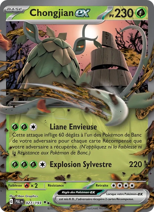 Chongjian-ex 027/193 - Évolutions à Paldea - Holo - Pokémon JCC