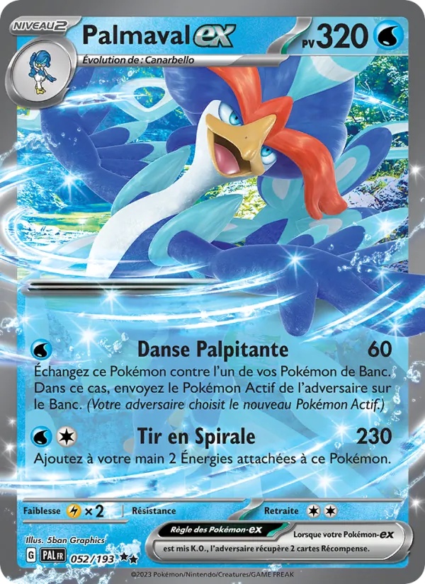 Palmaval-ex 052/193 - Évolutions à Paldea - Holo - Pokémon JCC