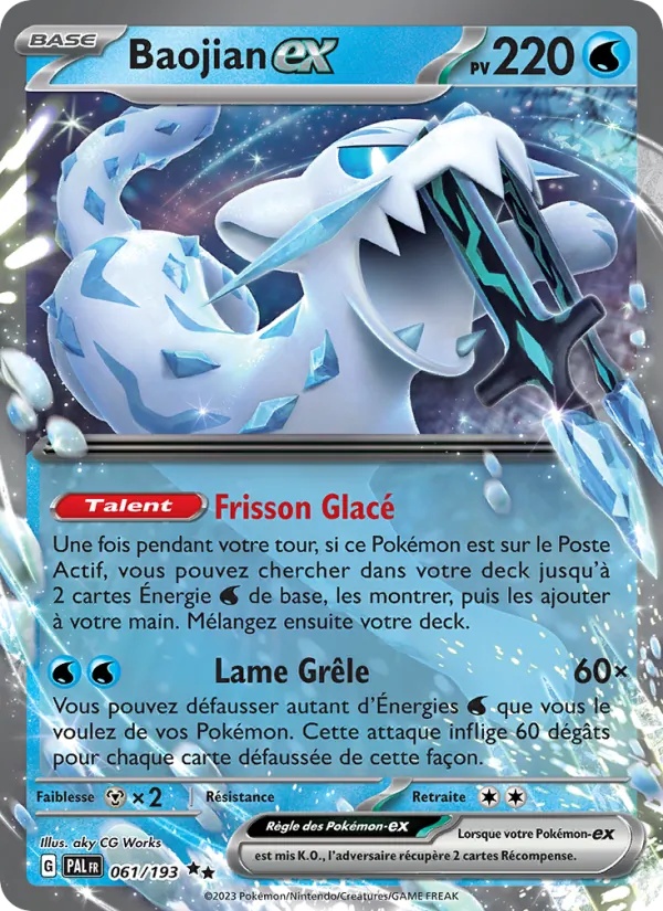 Baojian-ex 061/193 - Évolutions à Paldea - Holo snowflake - Pokémon JCC