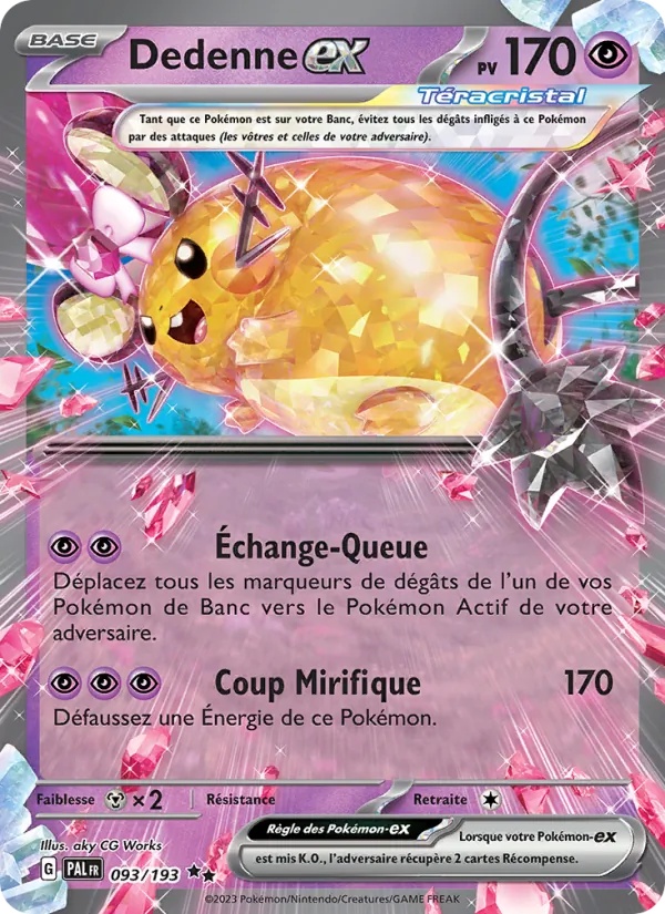 Dedenne-ex 093/193 - Évolutions à Paldea - Holo - Pokémon JCC