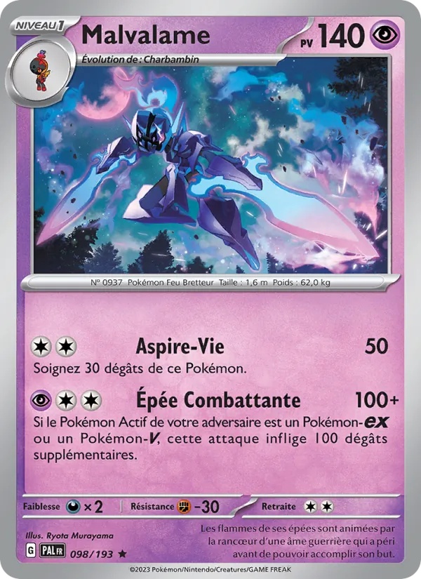 Malvalame 098/193 - Évolutions à Paldea - Holo - Pokémon JCC