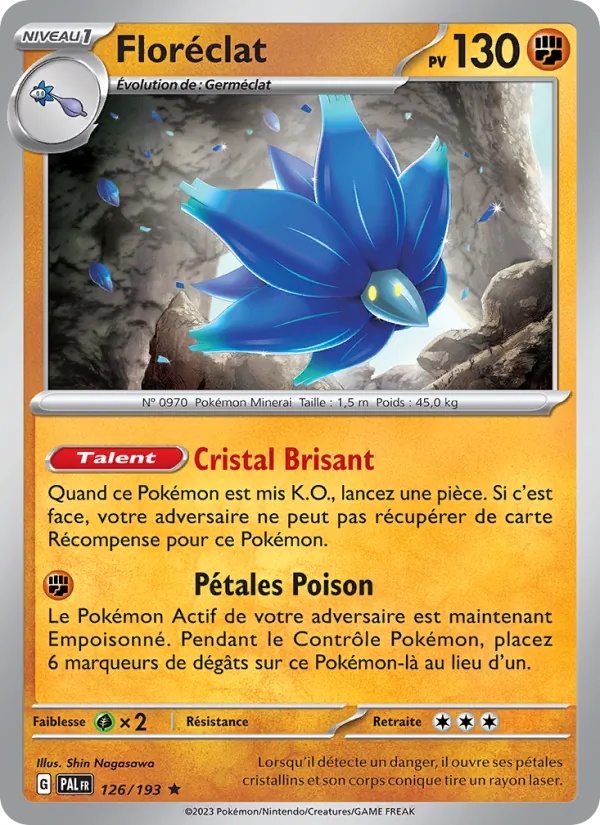 Floréclat 126/193 - Évolutions à Paldea - Holo - Pokémon JCC