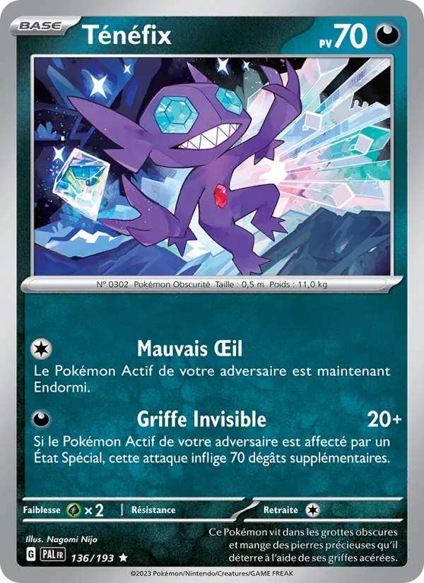 Ténéfix 136/193 - Évolutions à Paldea - Holo - Pokémon JCC