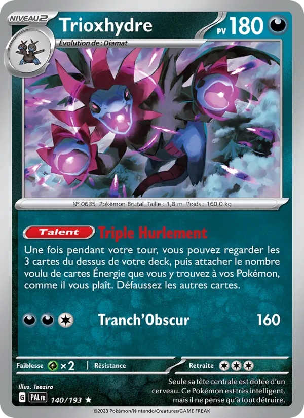 Trioxhydre 140/193 - Évolutions à Paldea - Holo - Pokémon JCC