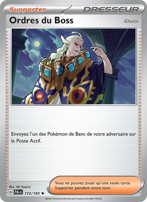 Ordres du Boss 172/193 - Évolutions à Paldea - Holo asia-promo - Pokémon JCC