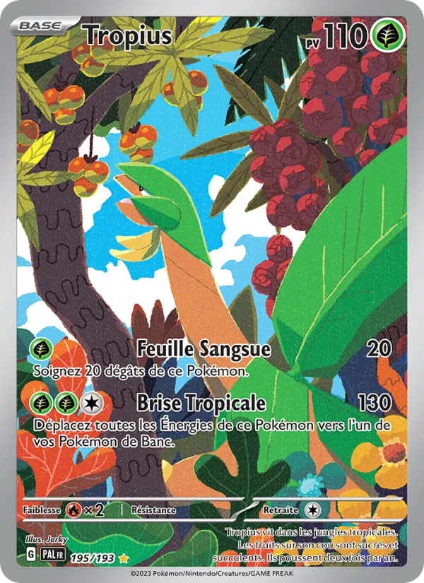 Tropius 195/193 - Évolutions à Paldea - Holo - Pokémon JCC