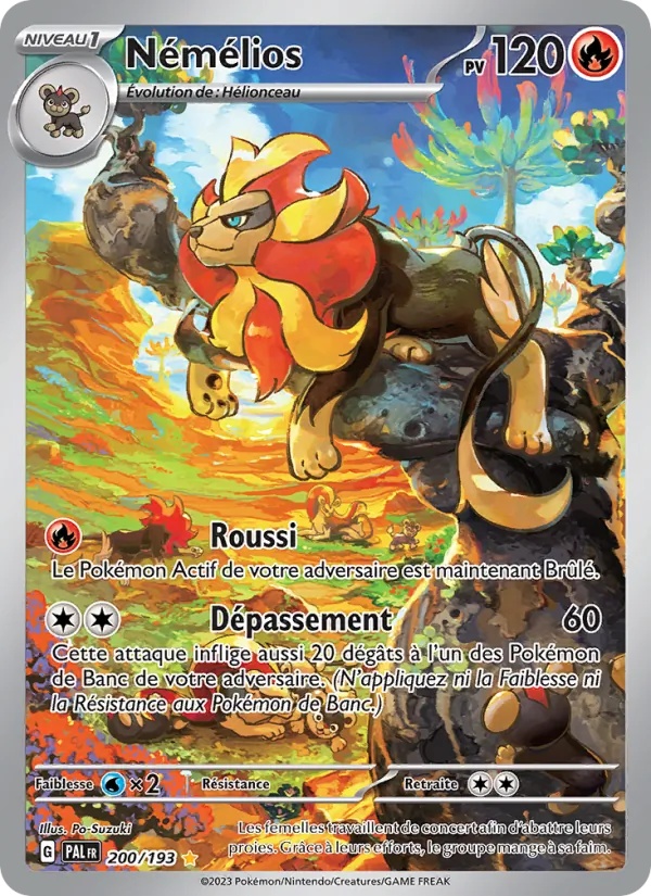 Némélios 200/193 - Évolutions à Paldea - Holo - Pokémon JCC