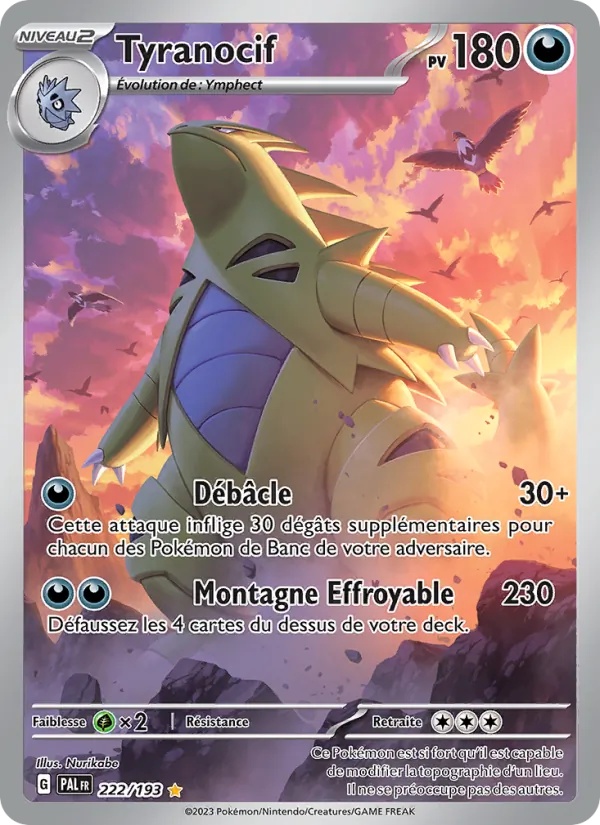 Tyranocif 222/193 - Évolutions à Paldea - Holo - Pokémon JCC