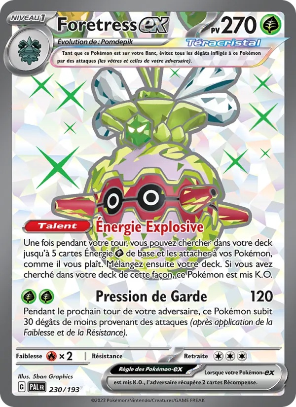 Foretress-ex 230/193 - Évolutions à Paldea - Holo - Pokémon JCC