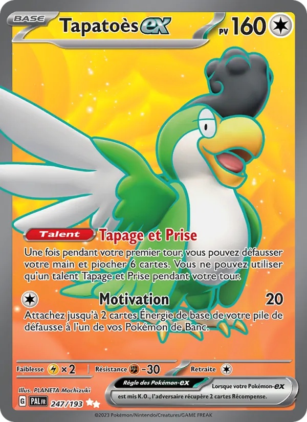 Tapatoès-ex 247/193 - Évolutions à Paldea - Holo - Pokémon JCC