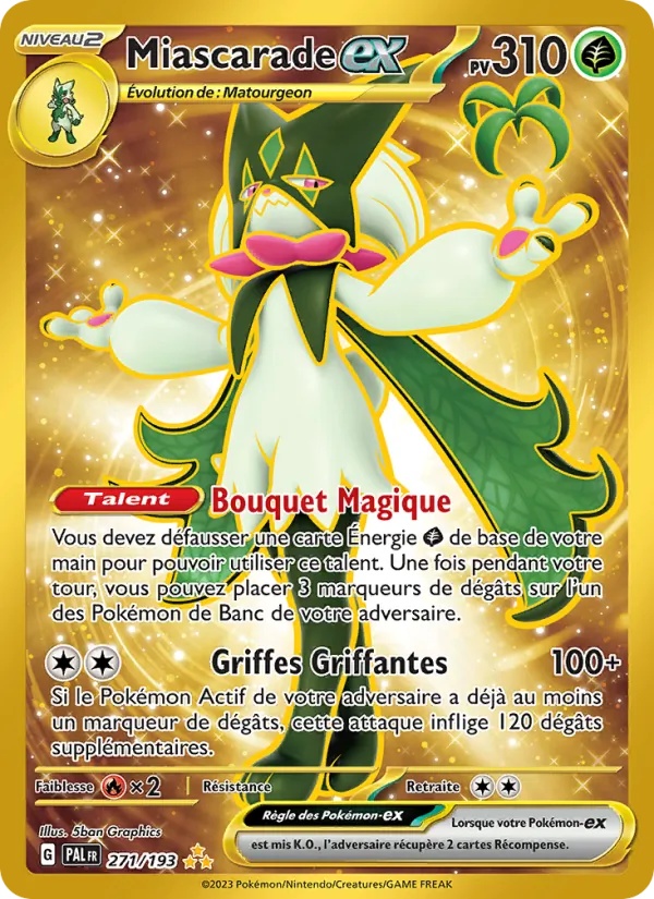 Miascarade-ex 271/193 - Évolutions à Paldea - Holo - Pokémon JCC
