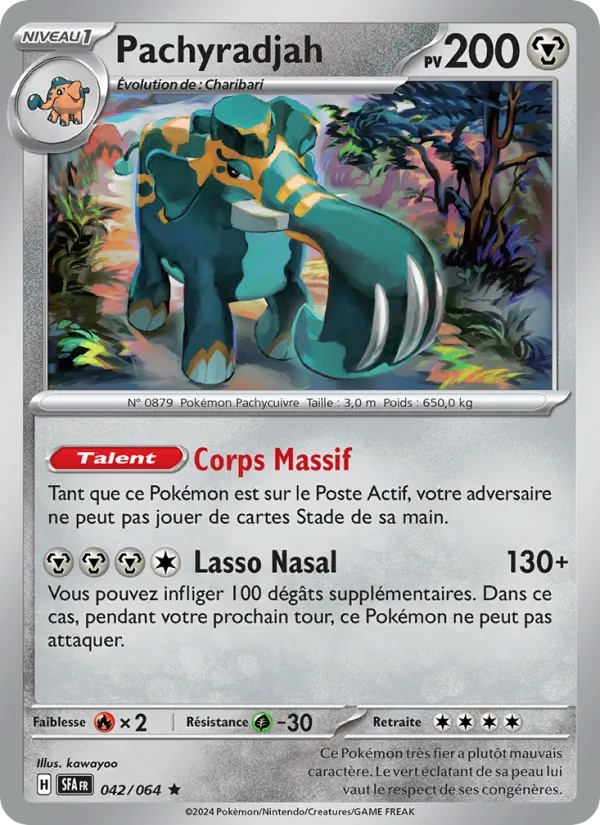 Pachyradjah 042/64 - Fable Nébuleuse - Holo - Pokémon JCC