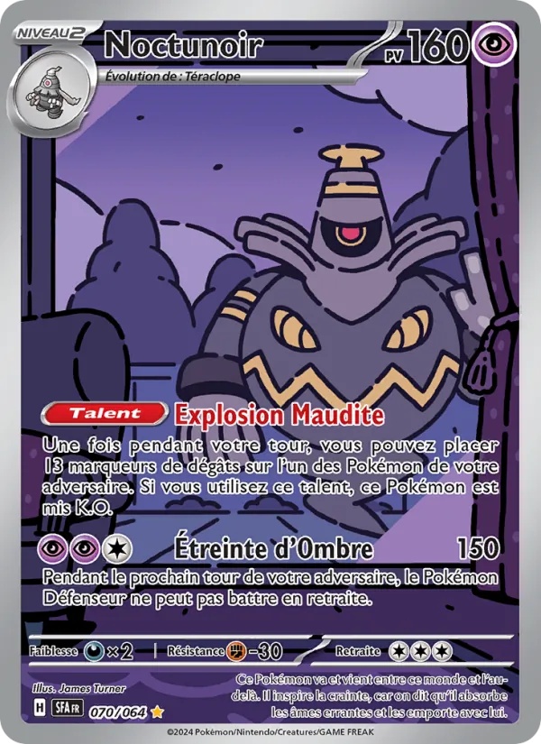Noctunoir 070/64 - Fable Nébuleuse - Holo - Pokémon JCC