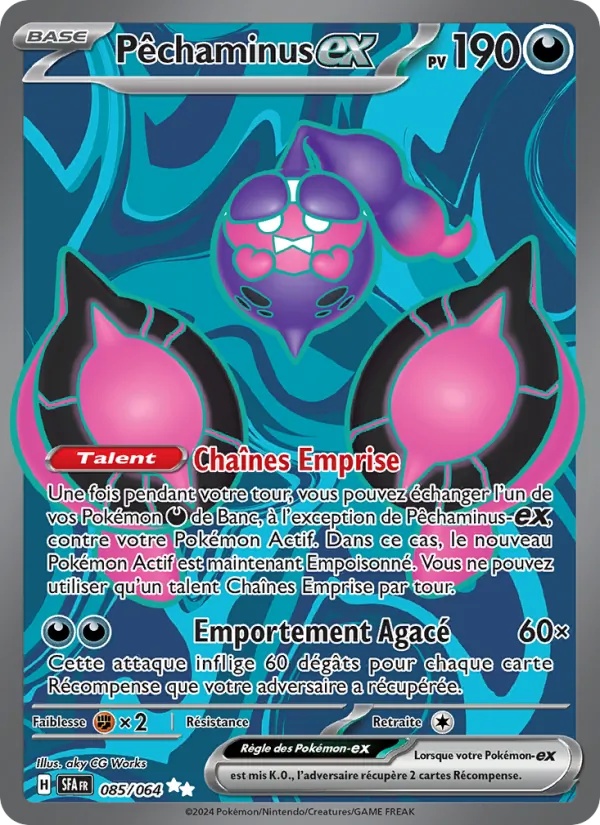 Pêchaminus-ex 085/64 - Fable Nébuleuse - Holo - Pokémon JCC