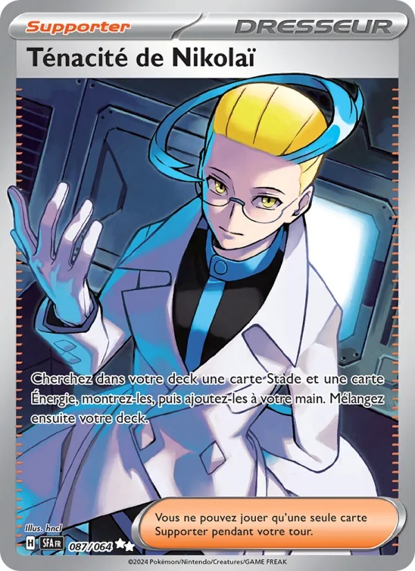 Ténacité de Nikolaï 087/64 - Fable Nébuleuse - Holo - Pokémon JCC