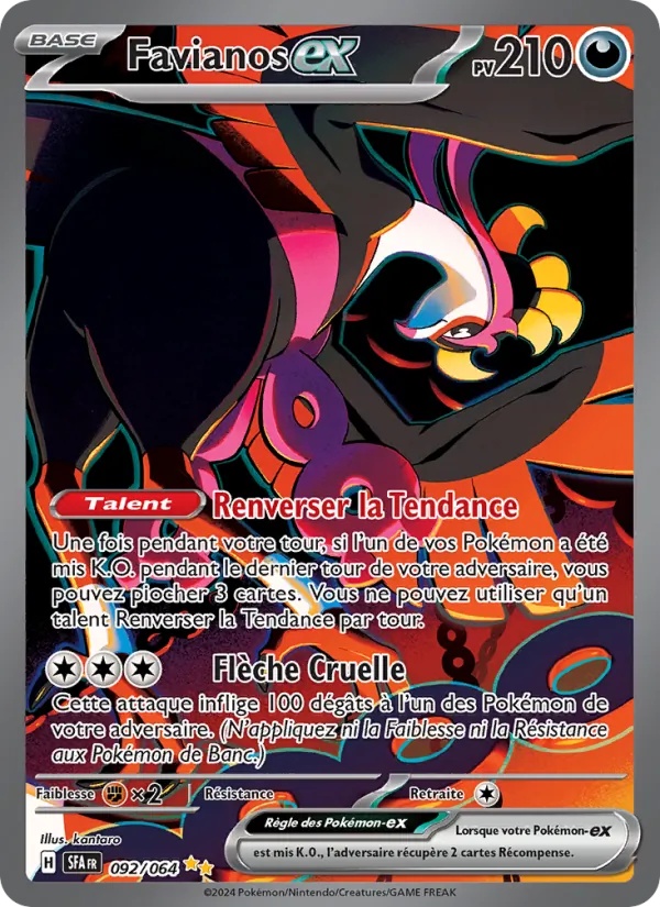 Favianos-ex 092/64 - Fable Nébuleuse - Holo - Pokémon JCC