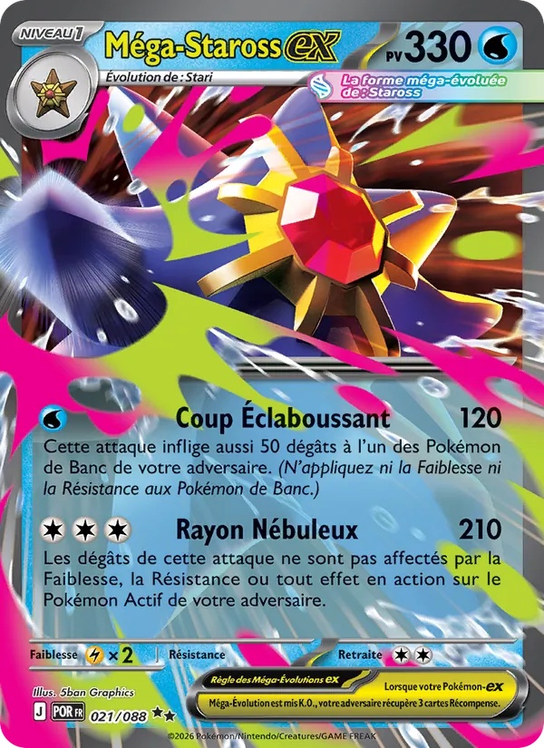 Méga-Staross-ex 021/88 - Équilibre Parfait - Holo player-rewards-program - Pokémon JCC