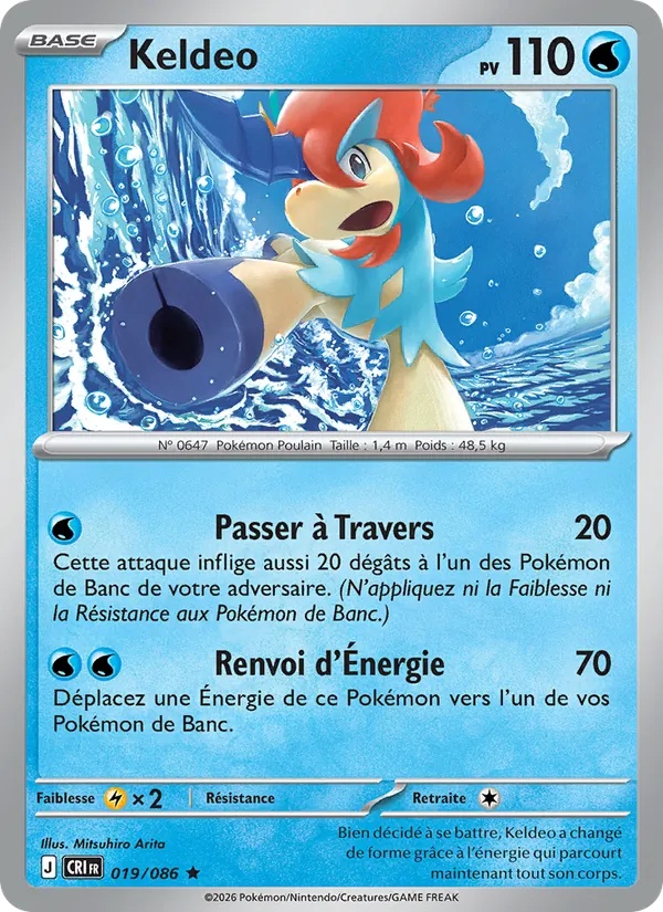 Keldeo 019/86 - Chaos Ascendant - Holo - Pokémon JCC